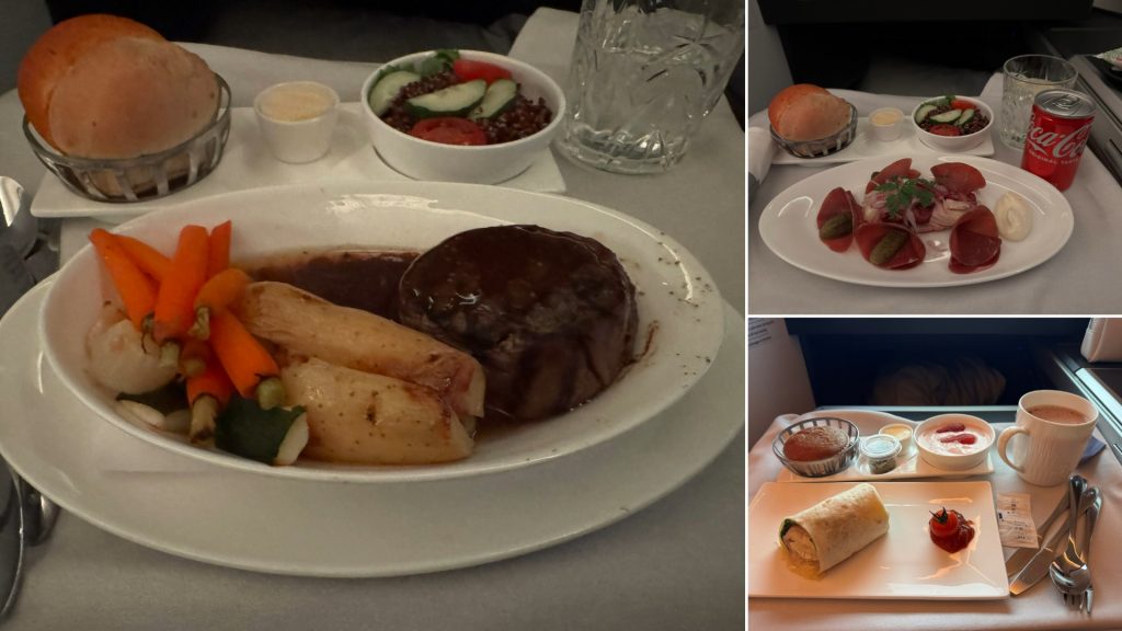 British Airways Business - Food on Second Leg Singapore to Sydney