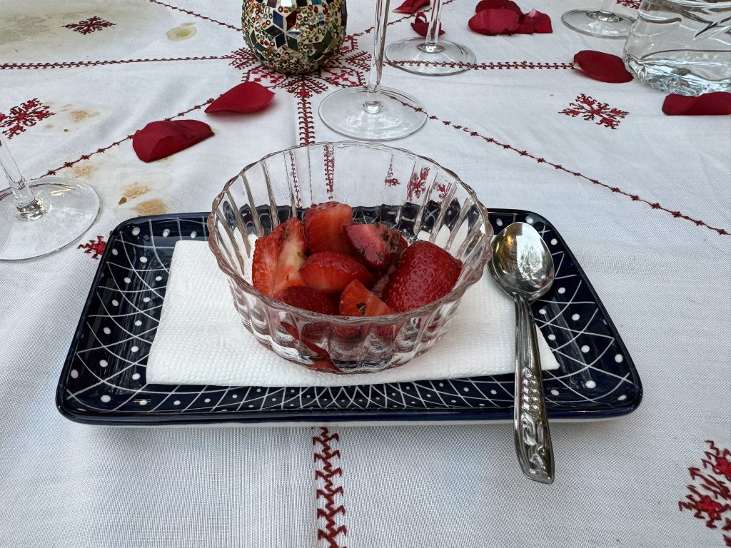 Riad Andalla Spa Review: A Beautiful Traditional Riad with Great Food and Service 7 Fresh Strawberries Riad Andalla Spa Breakfast