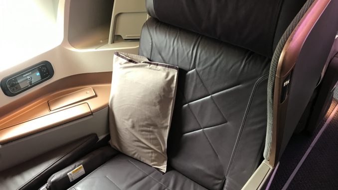 Seat 11K Singapore A350 Business Class Seat