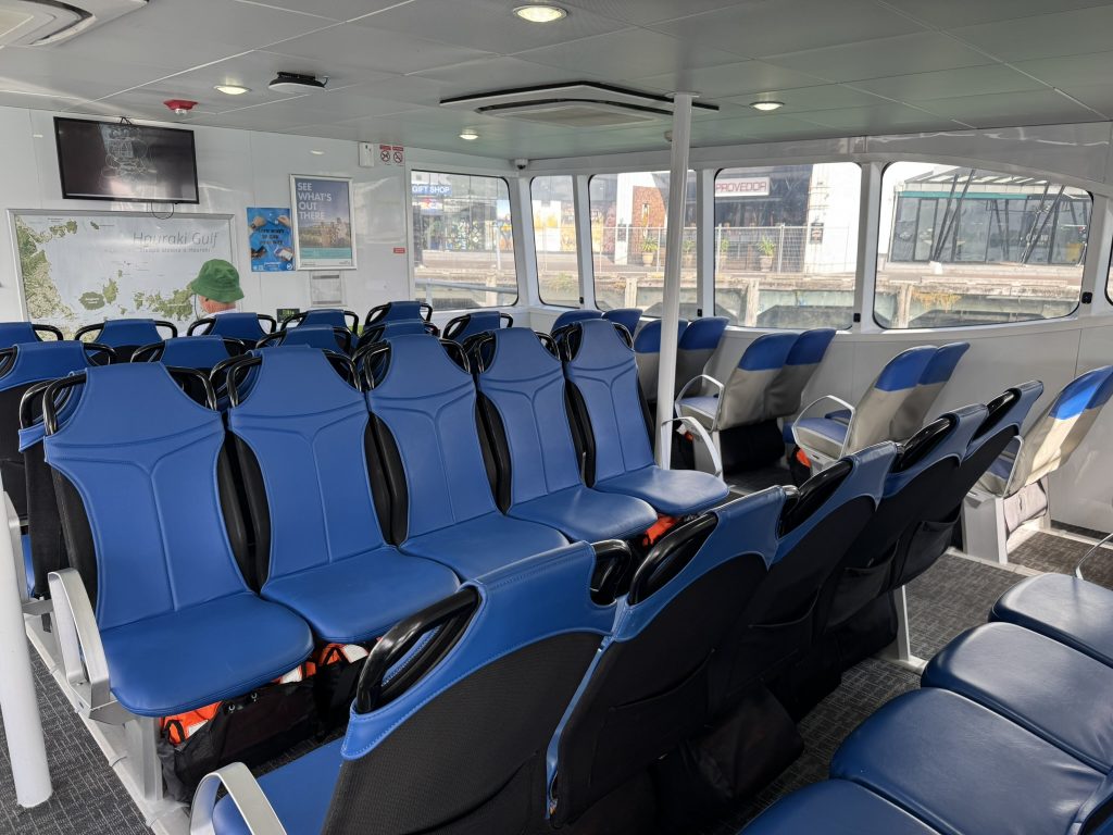 Fullers360 Ferry Inside Seating Fullers360 Ferry to Waiheke Island Review