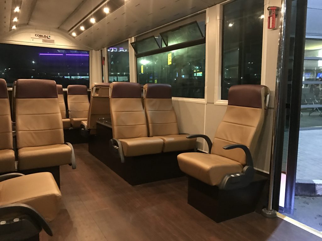 First Class and Business Class Bus
