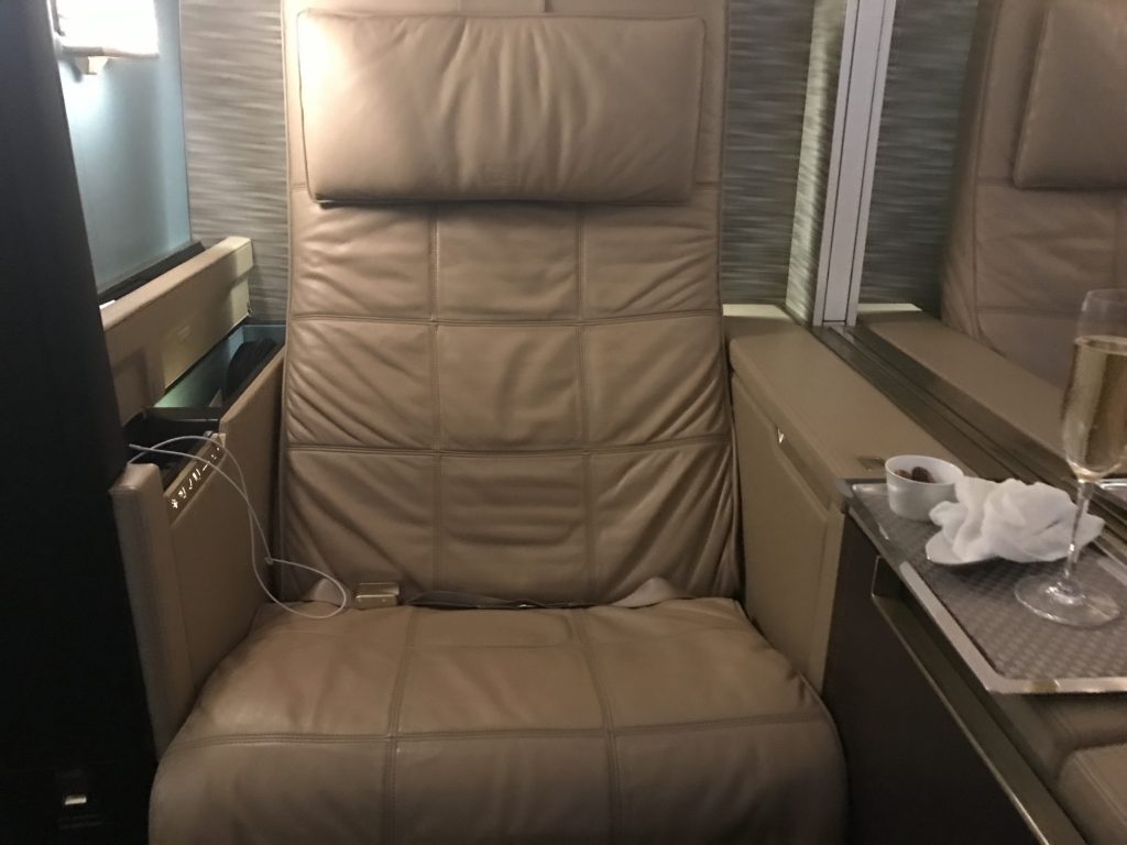 Etihad 787 First Class Seat 1G