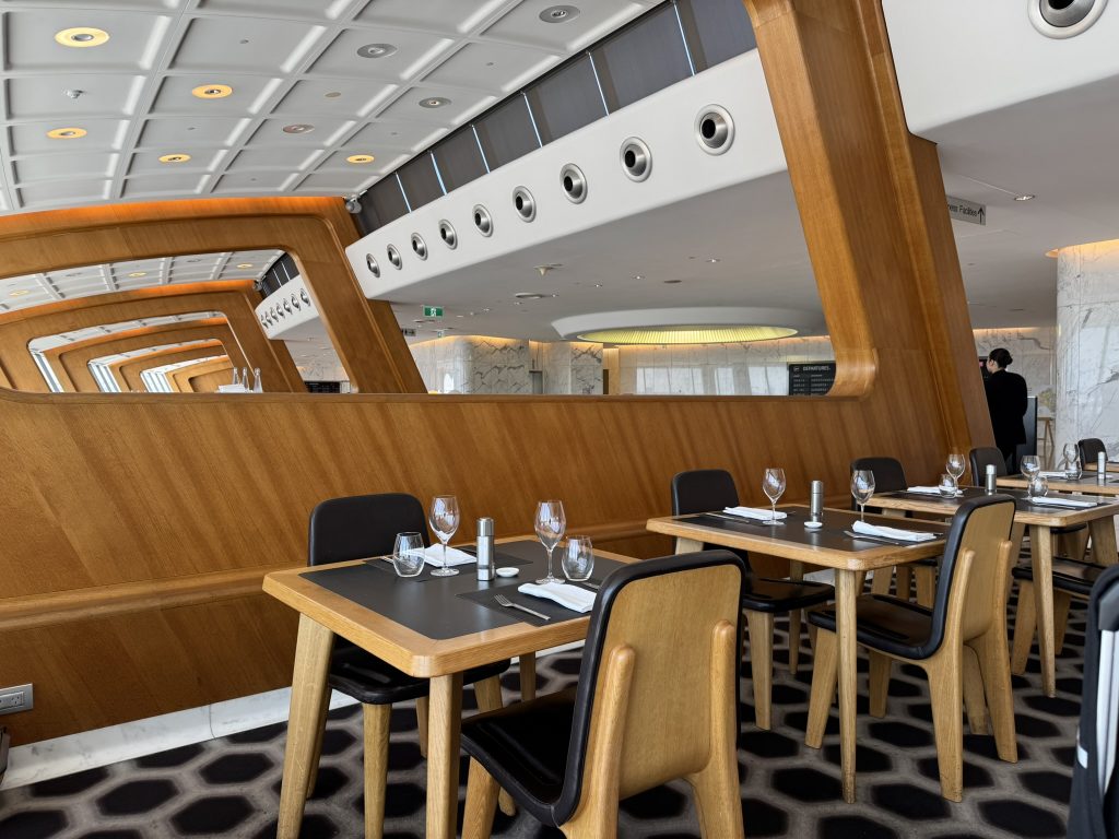 Qantas First Class Lounge Restaurant